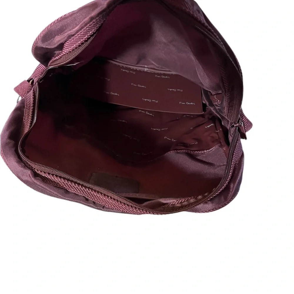 Vintage Pierre Cardin Nylon Backpack Bookbag Carryon Messenger Bag